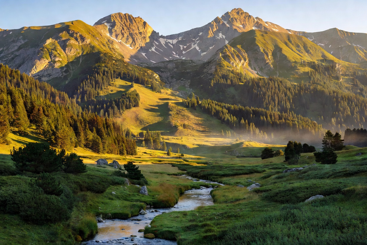 Bansko mountain landscape in Bulgaria