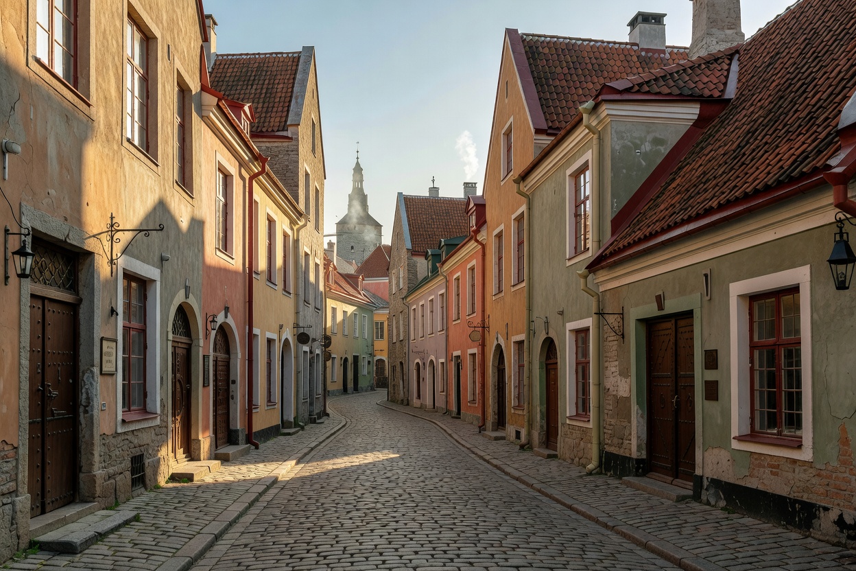 Tallinn Estonia medieval old town streets